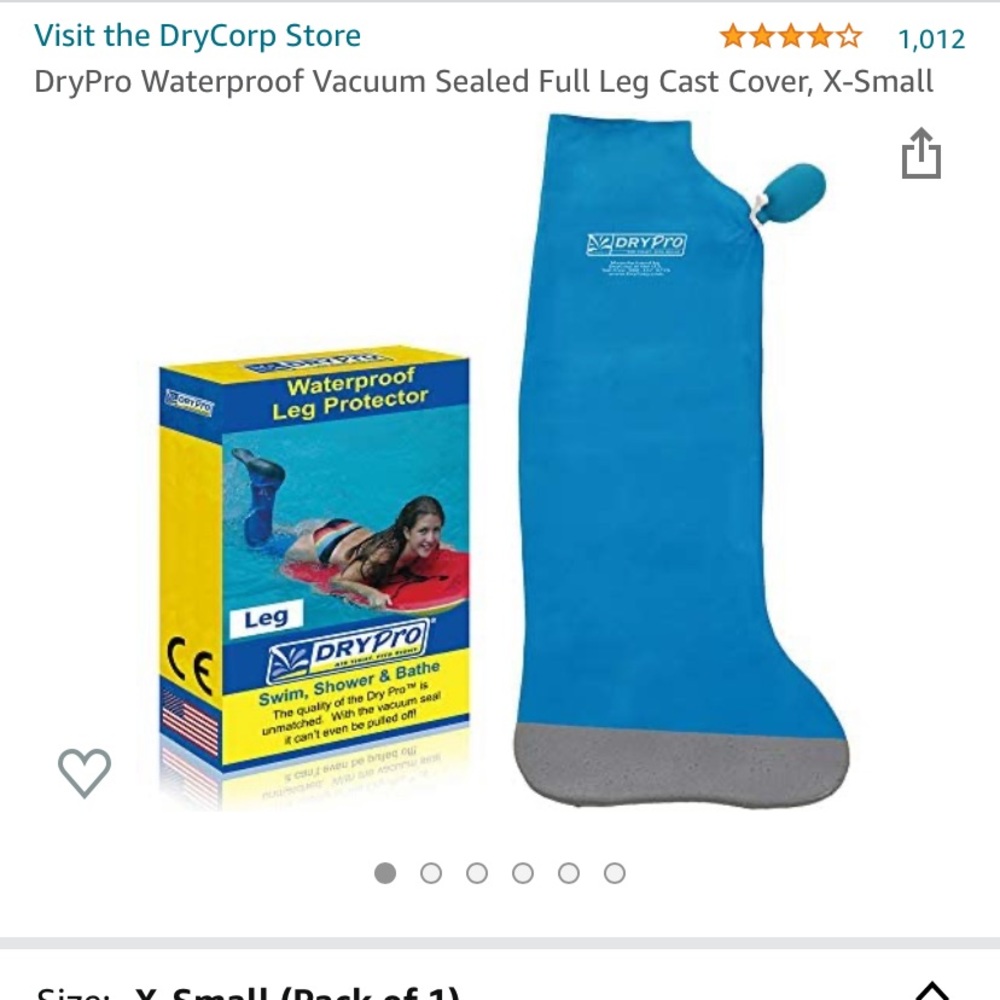 Never used full leg waterproof cast cover